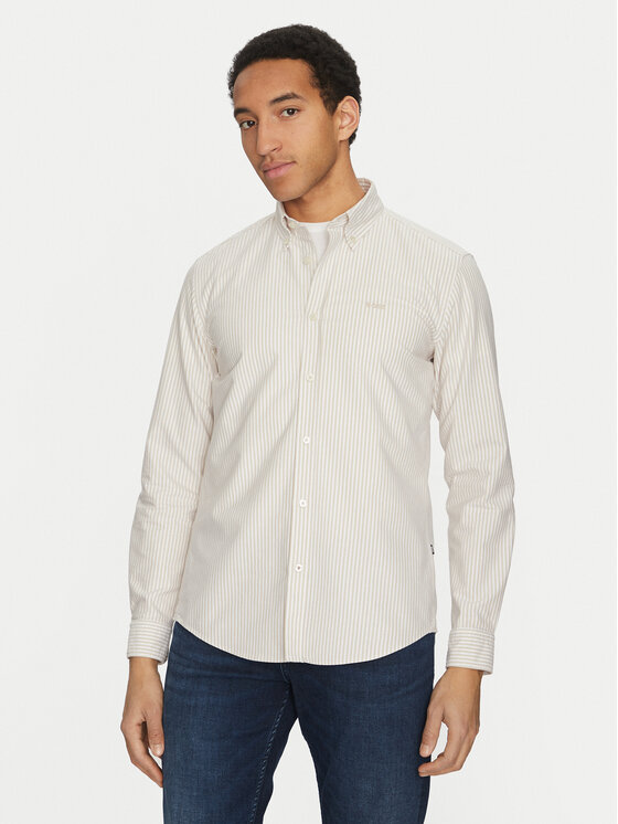 Kodas 20MAY BOSS Marškiniai · Smėlio · Slim Fit
