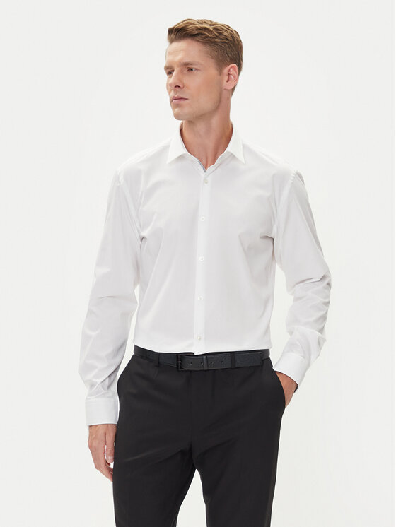 HUGO Marškiniai · Balta · Slim Fit