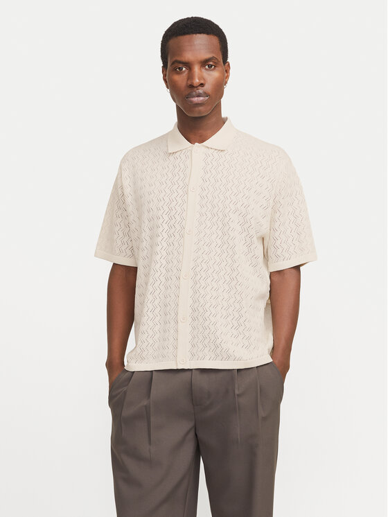 Jack & Jones Marškiniai · Écru · Relaxed Fit