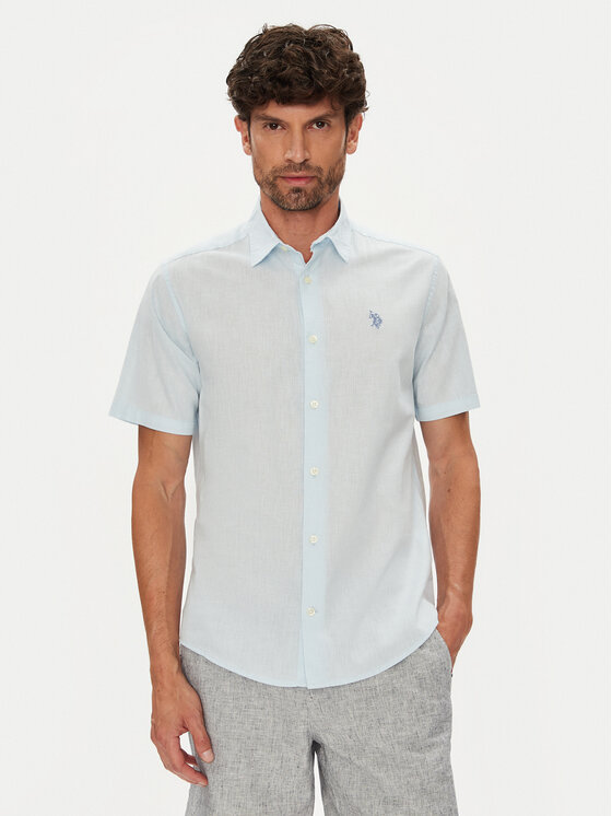 U.S. Polo Assn. Marškiniai · Žydra · Regular Fit