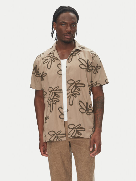 Kodas 20MAY Lindbergh Marškiniai · Smėlio · Regular Fit