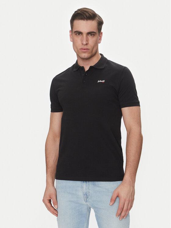 Schott NYC Polo marškinėliai · Juoda