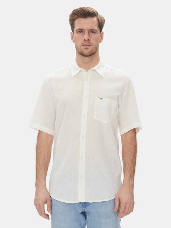 Wrangler Marškiniai · Balta · Regular Fit