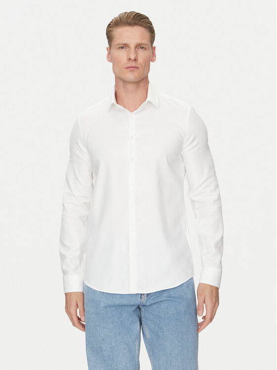 Kodas SUN15 Calvin Klein Marškiniai · Balta · Slim Fit