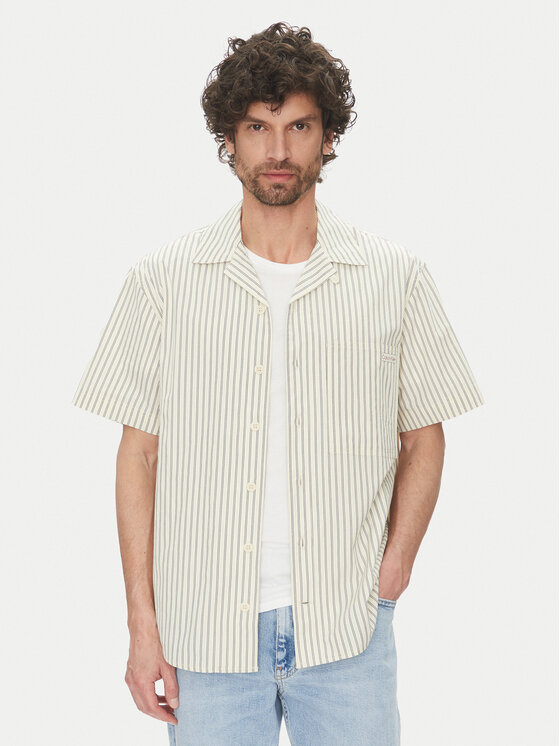 Kodas SUN15 Calvin Klein Jeans Marškiniai · Smėlio · Regular Fit