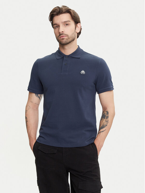 Kodas SUN15 Moose Knuckles Polo marškinėliai · Tamsiai mėlyna