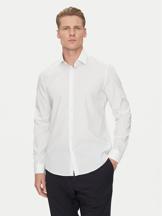 Kodas SUN15 Calvin Klein Marškiniai · Balta · Extra Slim Fit