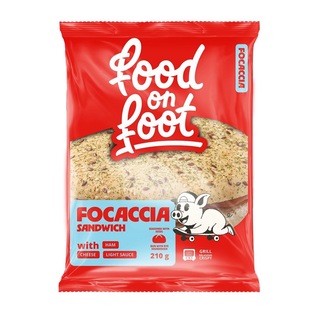 Sumuštinis FOCACCIA FOOD ON FOOT, 210 g
