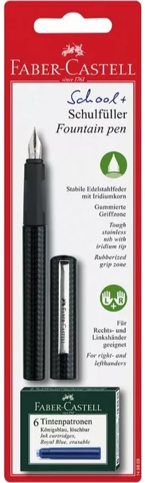 Plunksnakotis Faber-Castell SCHOOL+, M, juodas