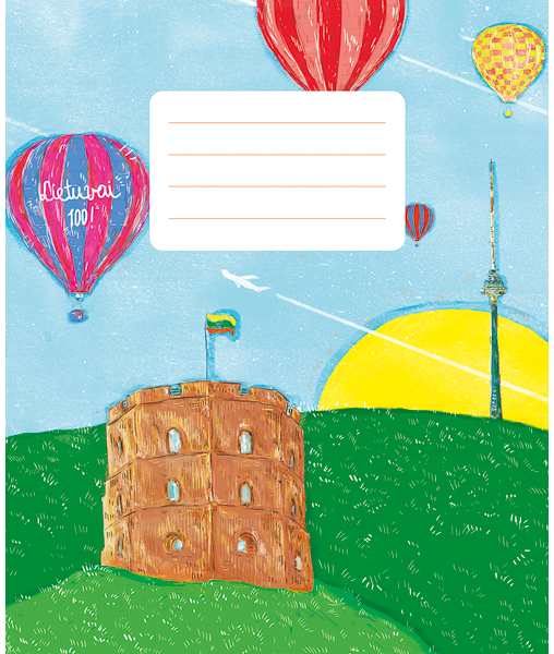 Sąsiuvinis LT ŠIMTMETIS, A5, 24 l., linijomis