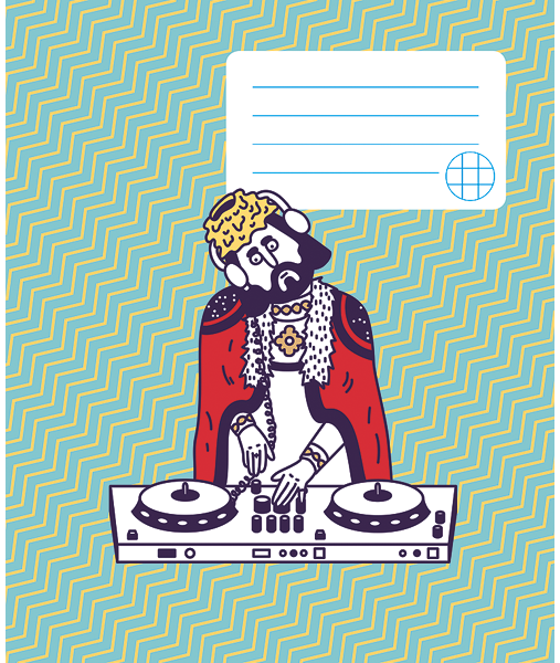 Sąsiuvinis MINDAUGAS, 12 l., langeliais