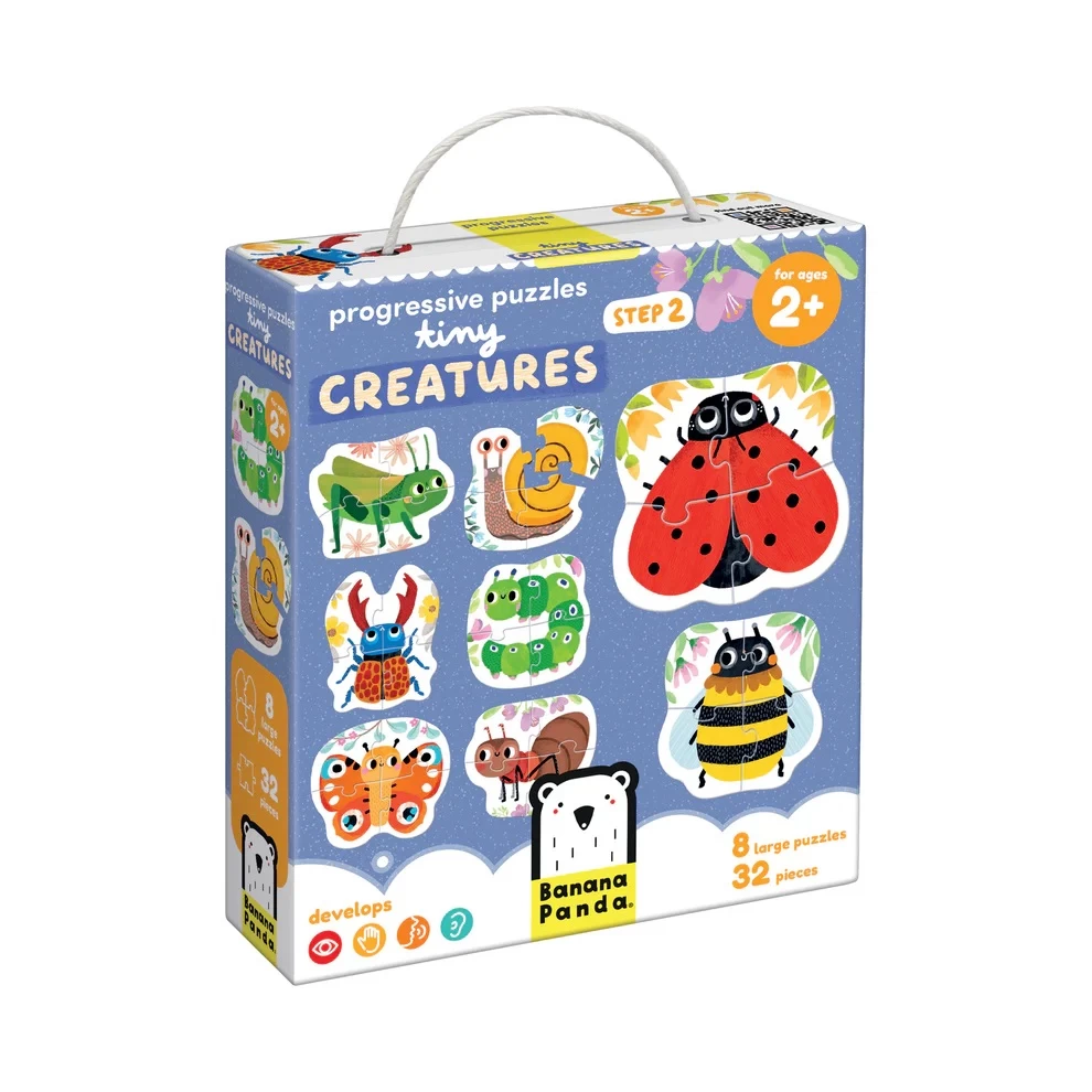 Lavinamoji dėlionė  Progressive Puzzles Tiny Creatures 2+