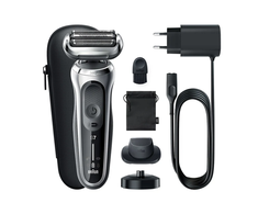 Barzdaskutė Braun | Shaver | 71-S4200cs | Operating time (max) 50 min | Wet &amp; Dry | Sidabrinis/Juodas