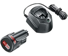Bosch akumuliatoriaus PBA12V 1x1,5Ah ir kroviklio GAL1210 rinkinys namų ir sodo modeliams