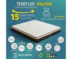 Meb Podrez Teddy Lux dvipusis čiužinys dydis 90