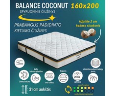 Meb Podrez Dvipusis čiužinys su kokosu Balance Coconut dydis 160