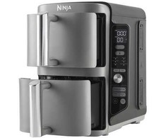 Karšto oro gruzdintuvė Ninja Double Stack XL, 2 lygių, 9,5 l, SL400EU, Tamsiai pilka