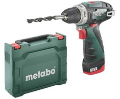 Metabo Akumuliatorinis suktuvas/gręžtuvas PowerMaxx BS Basic, 17/34Nm, 2x2,0Ah, lagaminas