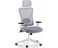 SENSE7 Tone biuro kėdė, balta ir pilka