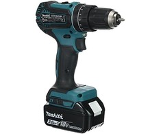 Makita DHP485RFJ Akumuliatorinis smūginis gręžtuvas, 18 V, 2x 3,0 Ah Li-ion, 50/25 Nm, 1,7kg, LED, BL-motor, MAKPACK