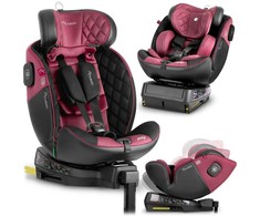 „Nukido Prestige Line“ juodos ir rožinės spalvos automobilinė kėdutė, 0-36 kg, su ISOFIX sistema