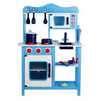 Vaikiška virtuvėlė, viryklės rinkinys EcoToys TG53008, mėlyna sp.