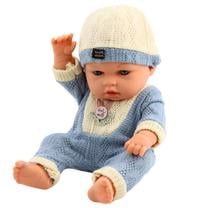 Lėlė - kūdikis Knitted Outfit, 29 cm, mėlyna sp.
