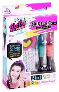 Nagų dekoravimo rinkinys vaikams Girls Creator Nail Art Pens ZA2437