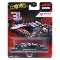  Žaislinis automobilis Mattel Hot Wheels Premium Formula 1 Haas F1 Team JKD78, 1:64, balta sp./juoda sp.
