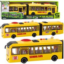  Žaislinis autobusas Lean Toys School, 1:16, geltona sp.