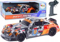  Rc lengvasis automobilis Lean Toys Super Racing, 1:18, oranžinė sp./pilka sp.