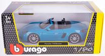  Žaislinis automobilis Bburago Porsche 718 Boxster, 1:24, mėlyna sp./juoda sp.