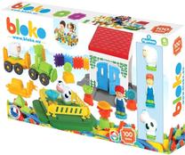 Konstruktorius Mochtoys Bloko Farm, 100 vnt., įvairių spalvų