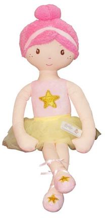 Medžiaginė lėlė Tulilo Ballerina, 70 cm, geltona sp.
