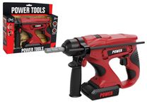 Žaislinis meistro įrankis, gręžtuvas Tegole Power Tools, juoda sp./raudona sp.