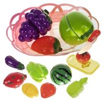 Žaislinių maisto produktų rinkinys, maisto pjaustymo rinkinys Kruzzel 22576, įvairių spalvų