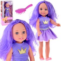 Lėlė Jokomisiada Pretty Girl ZA4766, 38 cm, violetinė sp.
