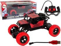  Rc automobilis Lean Toys 15153, 1:18, juoda sp./raudona sp.