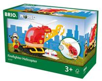  Lėktuvai ir sraigtasparniai Brio World Firefighter 33797, oranžinė sp.