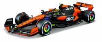  Žaislinis automobilis Bburago F1 McLaren MCL38 18-28511, 1:24, juoda sp./oranžinė sp.
