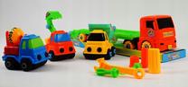  Statybos transporto priemonės Truck Set 513325, įvairių spalvų