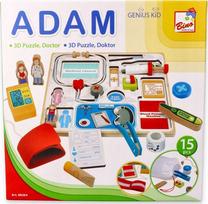 Žaislinis daktaro rinkinys, - Adam, įvairių spalvų