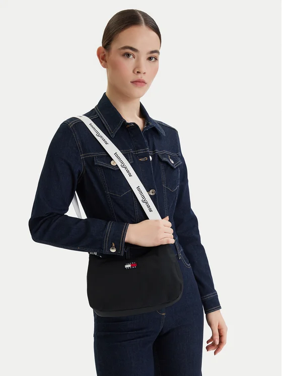 Tommy Jeans Rankinė Tommy Jeans Tjw Ess Daily Shoulder Bag AW0AW18463 Juoda