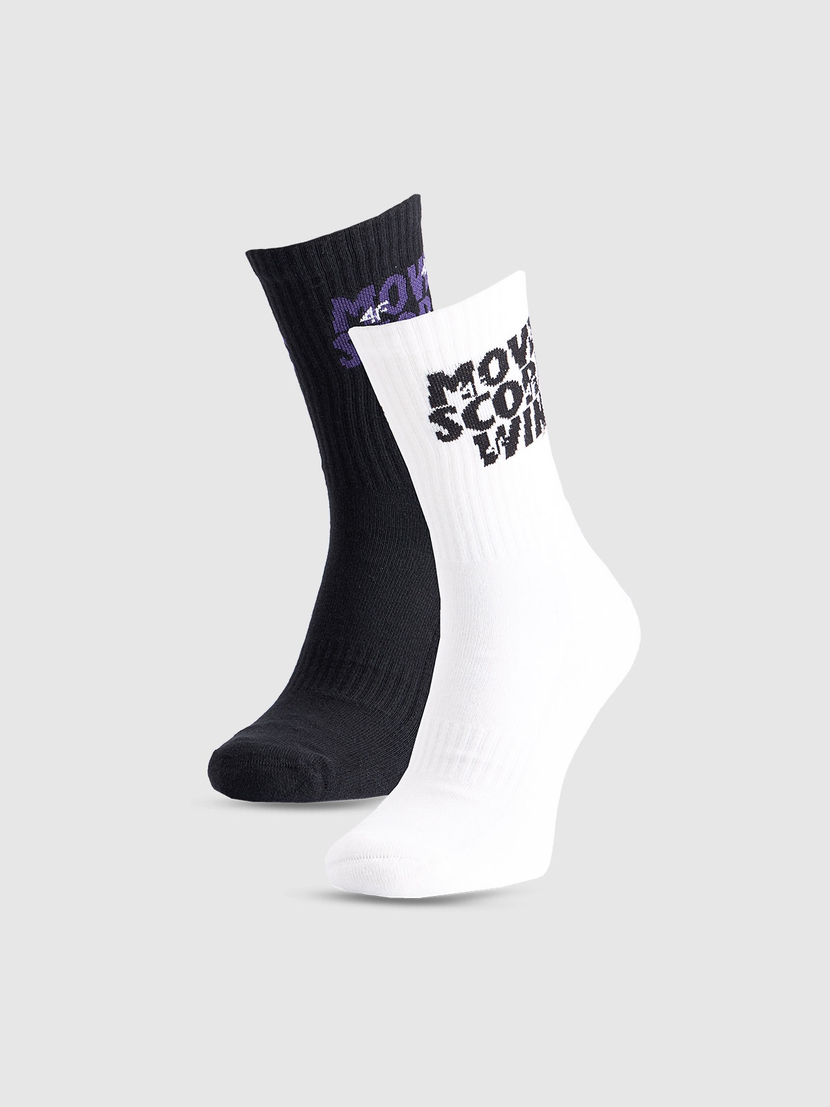 Moteriškos casual kojinės virš kulkšnių (2-pack) - daugiaspalvės