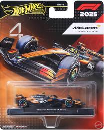  Žaislinis automobilis Mattel Hot Wheels Formula 1 McLaren HRV11, 1:64, juoda sp./oranžinė sp.