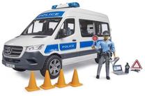  Žaislinė policijos mašina Bruder MB Sprinter, balta sp./mėlyna sp., 1:16