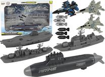  Žaislinių transporto priemonių rinkinys Lean Toys Super Army, pilka sp.