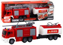  Žaislinė gaisrinė mašina Lean Toys Multifunction, 1:16, raudona sp.