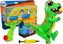 Žaislinis vandens šautuvas Lean Toys Blow Up Water Gun LT8210, 15 cm Žalia sp.