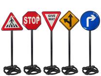  Kelio ženklai Lean Toys Traffic Sign LT9402, įvairių spalvų